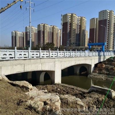 安装花岗岩栏杆厂家 石材加工数控雕刻 河道石材护栏订做图8