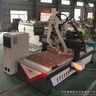 济南鲁雕 板式家具1325直排换刀加工中心开料机 数控开料机厂家价格图4