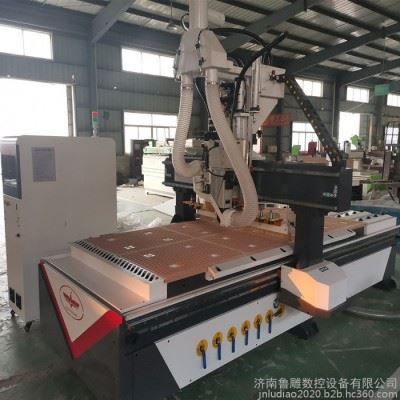 济南鲁雕 板式家具1325直排换刀加工中心开料机 数控开料机厂家价格图8