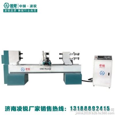 凌锐 重型双轴四刀数控木工车床**实木楼梯立柱加工生产机器诚招全国代理商图2