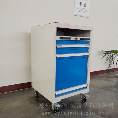 数控刀具车 刀具储运车 工具柜推车 加工刀柄车架 移动工具车图1