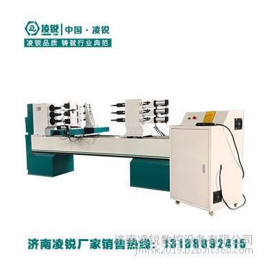 凌锐双轴数控木工车床可加工桌椅腿楼梯扶手木工数控车床木工大型车床**图1