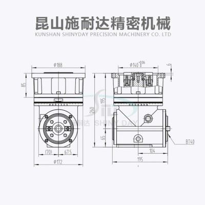 供应 施耐达 SZ-D77 侧铣头 数控加工中心  直角铣头 BT50铣头 机床侧头 龙门铣头 角度头 铣床加工中心图2
