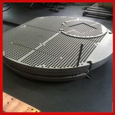 昊诚管道 大型碳钢管板加工 管板数控钻孔 换热器管板生产图4