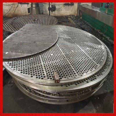 昊诚管道 大型碳钢管板加工 管板数控钻孔 换热器管板生产图7