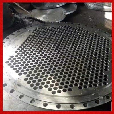 昊诚管道 大型碳钢管板加工 管板数控钻孔 换热器管板生产图6