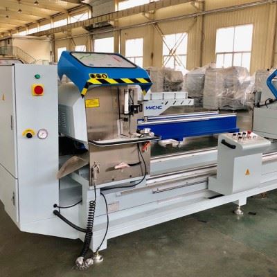 明美数控 LJ2X-500x5000 铝型材数控双头切割锯 工业铝型材数控切割 铝型材双头切割锯 铝门窗加工设备现货图2
