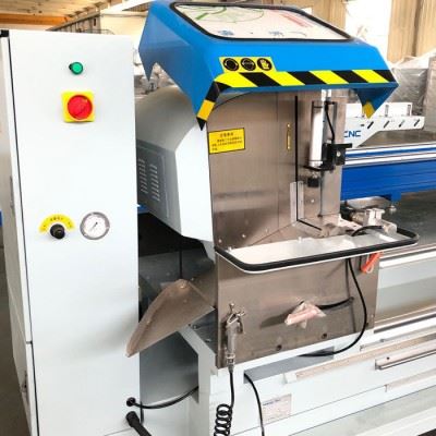 明美数控 LJ2X-500x5000 铝型材数控双头切割锯 工业铝型材数控切割 铝型材双头切割锯 铝门窗加工设备现货图5