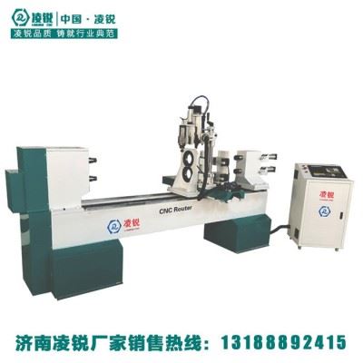 吉林凌锐数控木工车床 楼梯扶手数控车床实木加工机器图3