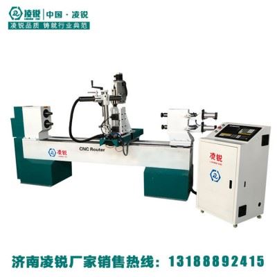 吉林凌锐数控木工车床 楼梯扶手数控车床实木加工机器图1