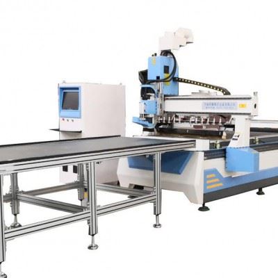 山东胜雕数控 板式家具生产线 开料机 SD-1325HD-P 直排换刀加工中心 雕刻机 数控开料机 全屋定制加工设备图3