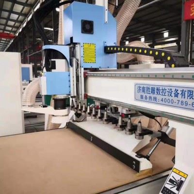 山东胜雕数控 板式家具生产线 开料机 SD-1325HD-P 直排换刀加工中心 雕刻机 数控开料机 全屋定制加工设备图5