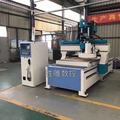 胜雕数控门板加工中心 三轴全丝杠换刀加工中心图2