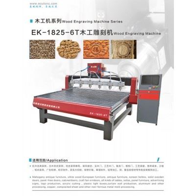 木工加工中心 EK-1825-6T木工雕刻机 多头木工浮雕机 加工精湛 欢迎咨询图2