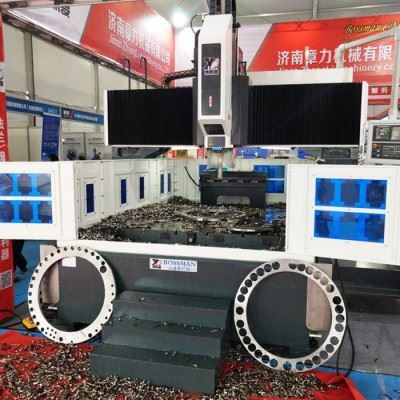 博斯曼 龙门钻铣床 法兰管板数控钻床 石墨加工中心机床 精选厂家图1