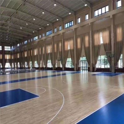 百利特加工定制 文体活动中心木地板 篮球体育运动实木地板图5