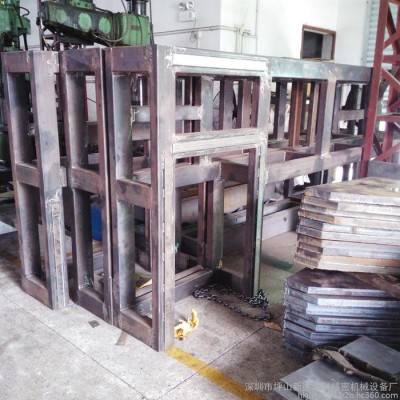 CNC电脑锣加工　龙门电脑锣加工　焊接机架　五金加工中心非标件　比亚迪导轨轻轨外发　机器人工装底座加工　龙门CNC加工图2
