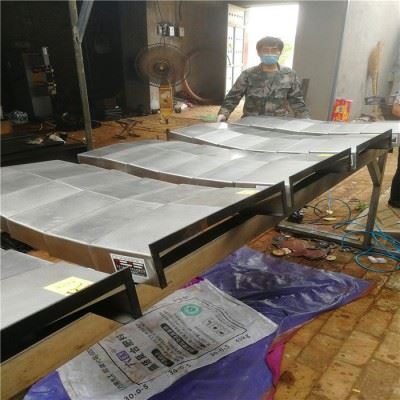 电脑锣X轴Y轴钢板防护罩 加工中心伸缩盖板防尘罩 马扎克加工中心钢板防护罩 越进直销图2