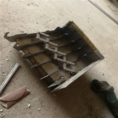 卧式加工中心钢板防护罩 加工中心伸缩盖板防尘罩 加工中心导轨盖板伸缩式防油板 越进直销图2