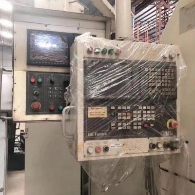 低价处理二手{日本牧野makino双工位300卧式加工中心J55} 二手加工中心图1