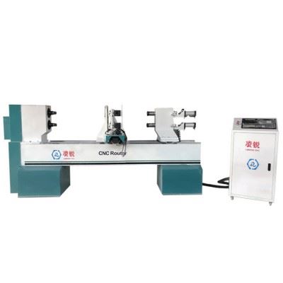 山东凌锐+LR1516+双轴数控木工车+多功能木工数控机床+桌椅腿数控车床图2