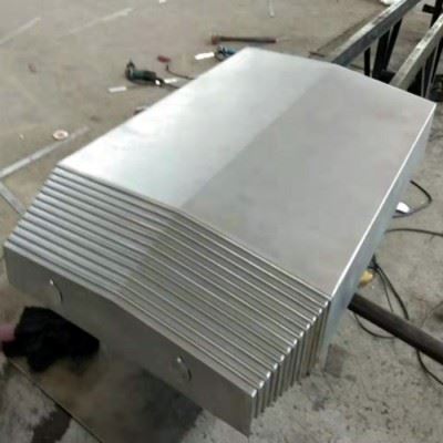 中特机床钢板防护罩厂家 机床防护罩型号齐全  数控机床钣金 机床外壳 导轨伸缩防护罩图6
