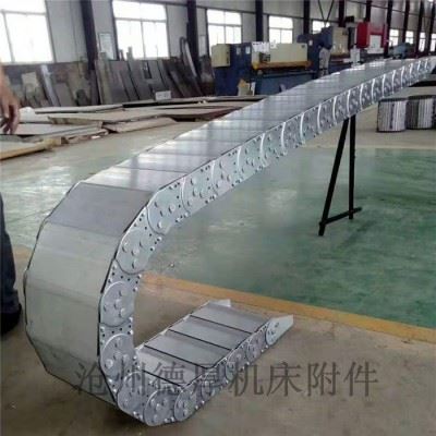 上海数控机床钢制拖链 托架 冶金设备不锈钢拖链厂家直供图2