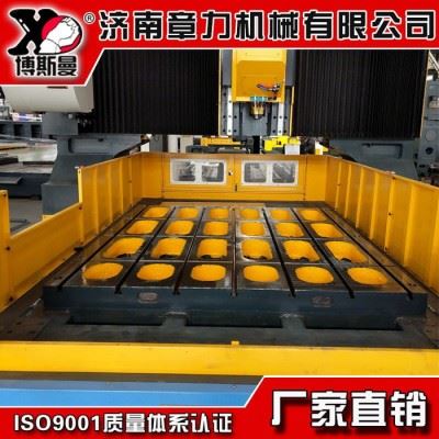 大型金属法兰圆盘专用数控机床PD2016大孔径板管散热器数控龙门钻 数控钻床图1