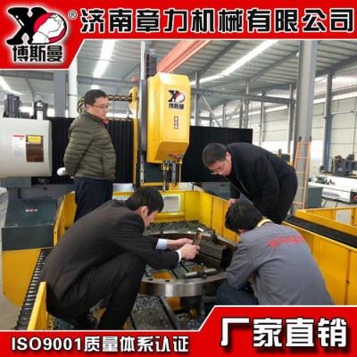 大型金属法兰圆盘专用数控机床PD2016大孔径板管散热器数控龙门钻 数控钻床图4