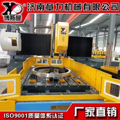 大型金属法兰圆盘专用数控机床PD2016大孔径板管散热器数控龙门钻 数控钻床图2