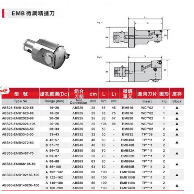 EMB微调精搪刀数控铣床加工中心CNC数控刀具图1