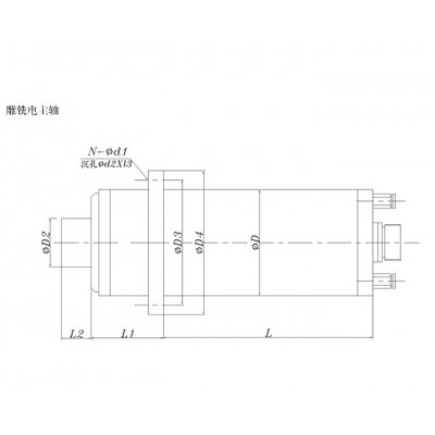 【福沃德】雕铣电主轴 数控铣床主轴 精密电主轴厂家图2