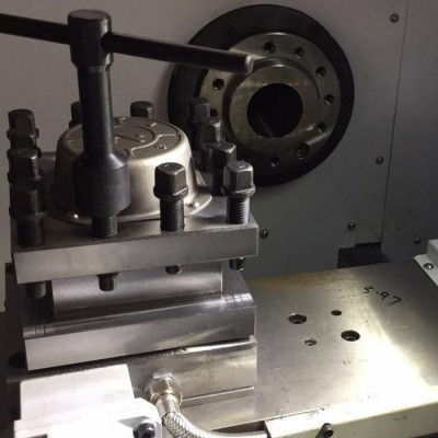 浙江玉环自动液压数控车床CNC-40i  32中空液压卡盘图1