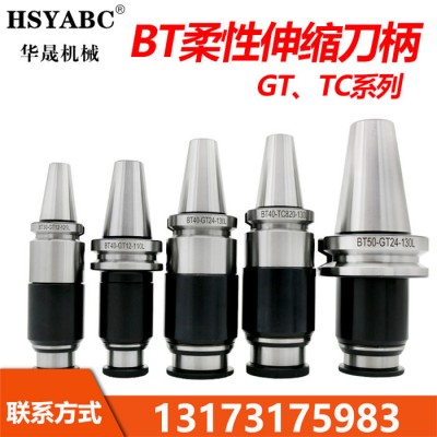 HSYABC  攻丝刀柄 BT30/40/50-GT12/24/42 浮动伸缩丝锥刀柄 过载保护刀柄 攻丝夹头刀电话议价图1
