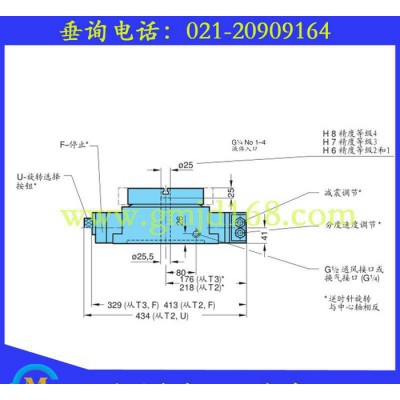 德国FIBRO鼠牙分度盘，11.13.2型∮200固定等分液压外控分度台图2