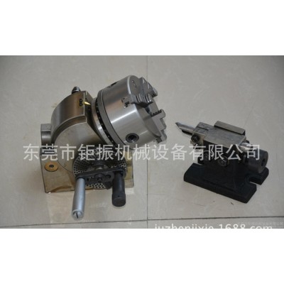 BS-0分度头，卡盘5寸125MM，铣床分度头，精密旋转分度盘工作台图1