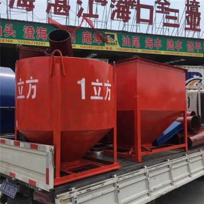 1.2方手扳式塔机斗 混凝土料斗 剪刀口塔吊料斗 建筑工地吊料斗图3