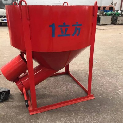 1.2方手扳式塔机斗 混凝土料斗 剪刀口塔吊料斗 建筑工地吊料斗图4