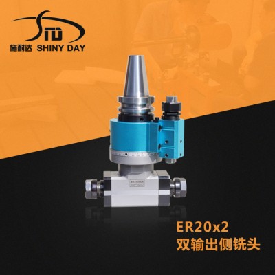 供应 BT40-ER20*2 双向侧铣头 90度横向铣头 BT40侧铣头 加工中心侧铣头 角度头 龙门铣头厂家图2