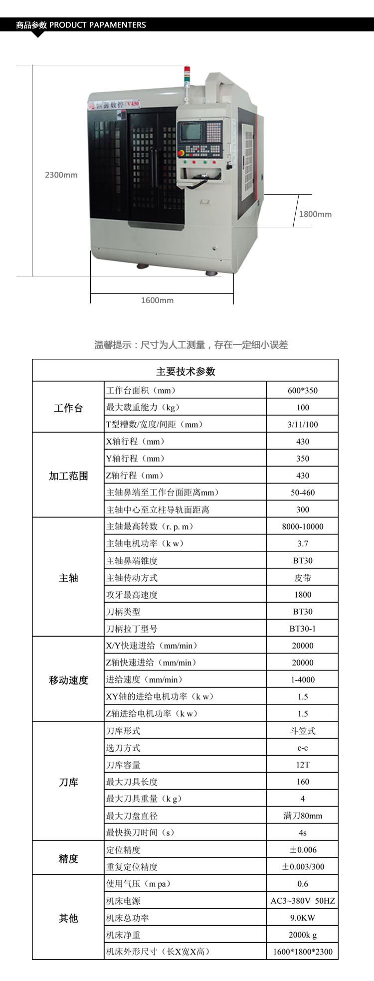 数控机床详情页2